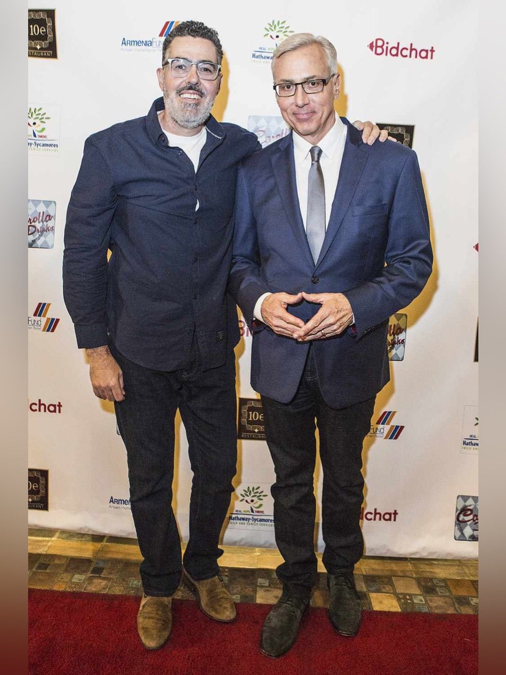 Adam Corolla and Dr. Drew Pinsky LIFE SIZE Cardboard Cutout  FREE SHIP